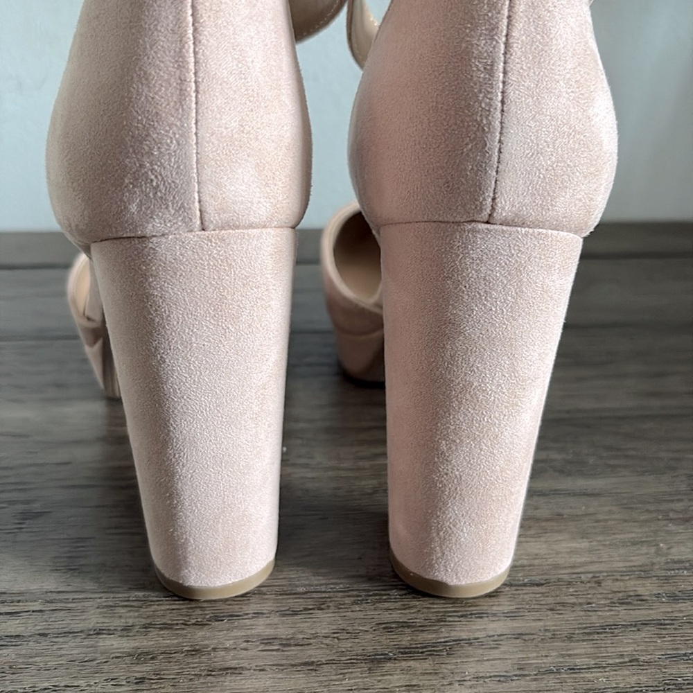 NWT [Sun + Stone] Estrella Block-Heel Closed Toe Pump Heels Rose Womens 8.5, 9.5 - Picture 8 of 16